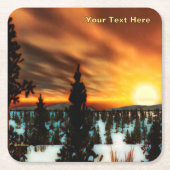 Taiga Sun Kartonnen Onderzetters (Voorkant)