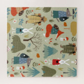 Taiga Wildlife: Kinder Patroon Legpuzzel (Horizontaal)