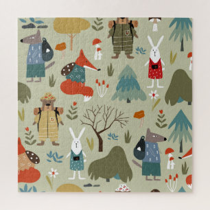 Taiga Wildlife: Kinder Patroon Legpuzzel