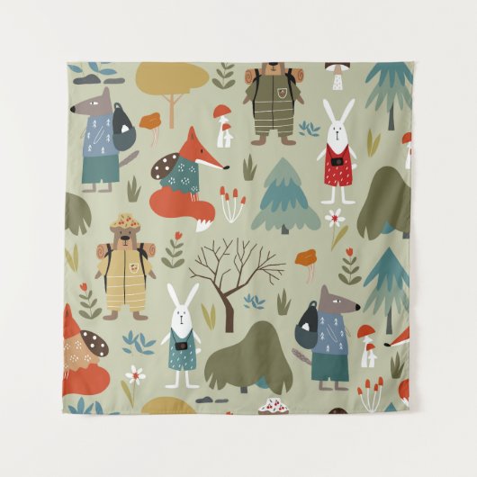 Taiga Wildlife:  Kinder Patroon Wandkleed (Voorkant)