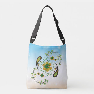 Taiji Bloem Spiraal Botanisch Crossbody Tas