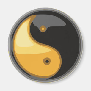 Taijitu_geel Magneet