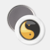 Taijitu_geel Magneet (Voorkant / Achterkant)