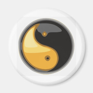 Taijitu_geel Magneet