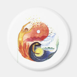 Taijitu illustreert de polariteit magneet