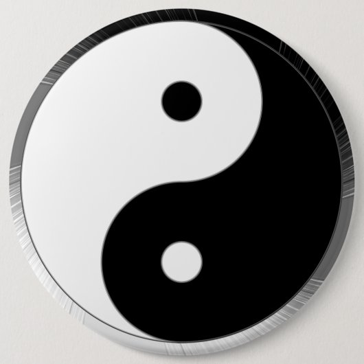 Taijitu Ronde Button 6,0 Cm (Voorkant)