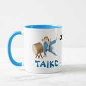 Taiko Drum Cartoon Dog Taiko Drummer Mok (Links)