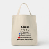 Taiko Drummer Akiko Kruidenier Canvas tas (Achterkant)