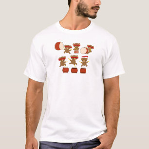 Taiko Gifts Kawaii Beren Taiko Drums Cute Drumming T-shirt