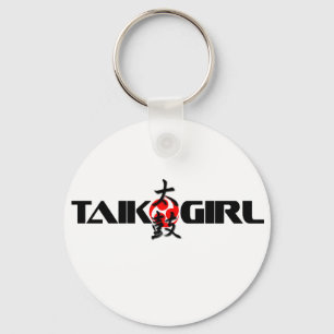Taiko Girl (ontwerp 1) Sleutelhanger