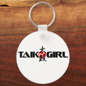 Taiko Girl (ontwerp 1) Sleutelhanger (Voorkant)