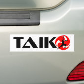 Taiko Guy (Ontwerp 3) Bumpersticker (Op auto)