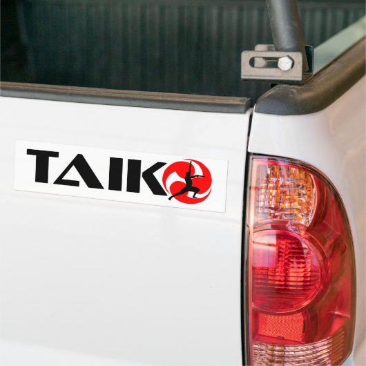 Taiko Guy (Ontwerp 3) Bumpersticker (Op Truck)