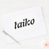 Taiko ovale sticker (Envelop)