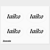 Taiko ovale sticker (Vel)