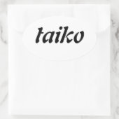 Taiko ovale sticker (Tas)