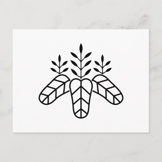 Taiko paulownia briefkaart (Voorkant)
