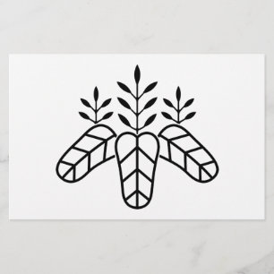 Taiko paulownia briefpapier