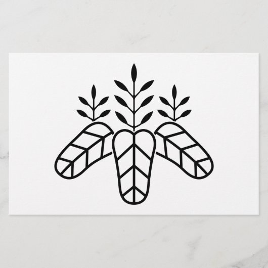 Taiko paulownia briefpapier (Voorkant)