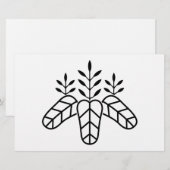 Taiko paulownia briefpapier (Voorkant / Achterkant)