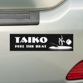 Taiko - Voel het Beat - Bumpersticker (Op auto)