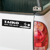 Taiko - Voel het Beat - Bumpersticker (Op Truck)