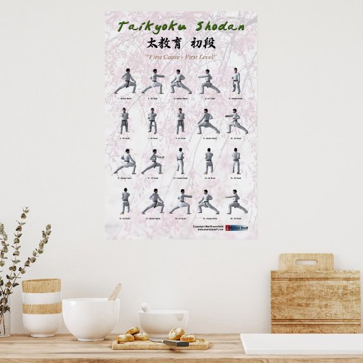 Taikyoku Shodan - First Kata Poster (Keuken)