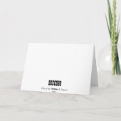 Tail Fins Card Kaart (Achterkant)