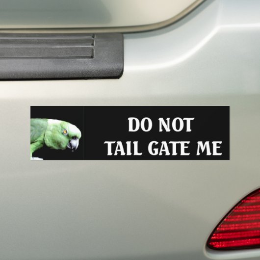 Tail Gate niet Bumpersticker (Op auto)