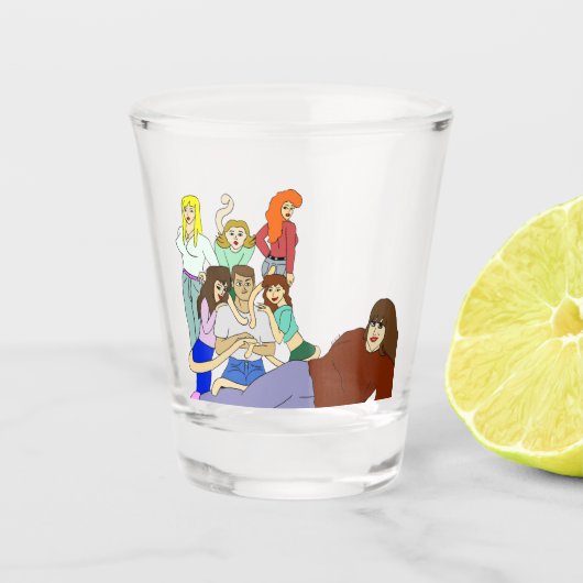 Tail harem shot glas (Voorkant)