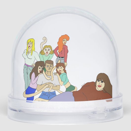 Tail harem sneeuwbol (Achterkant)