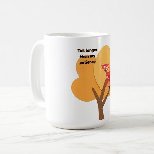 Tail is longer that my patience koffiemok (Voorkant links)