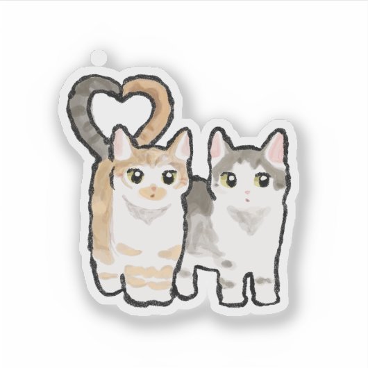 Tail of Love Sticker (Voorkant)