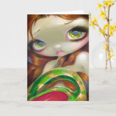 Tail of Mossy Gold Wenskaart Kaart (Gele Bloem)