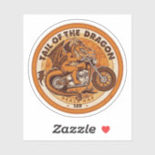 Tail of the Dragon Deals Gap Motorcycle road trip  Sticker (Vel)