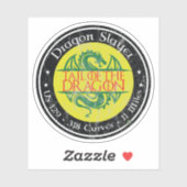 Tail of the Dragon Road US 129 Motorfiets 01 Sticker (Vel)