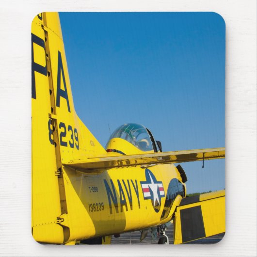 Tail Shot 138239 N726A T-28B Trojaans mousepad Muismat (Voorkant)