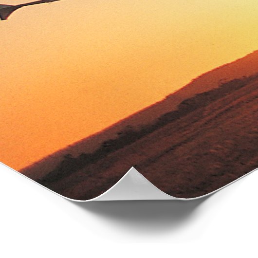 Tail van de Rising Sun - Airbus A320 Poster (Hoek)