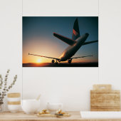 Tail van de Rising Sun - Airbus A320 Poster (Keuken)