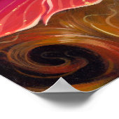 Tail van Mossy Gold ART PRINT big eye mermaid (Hoek)