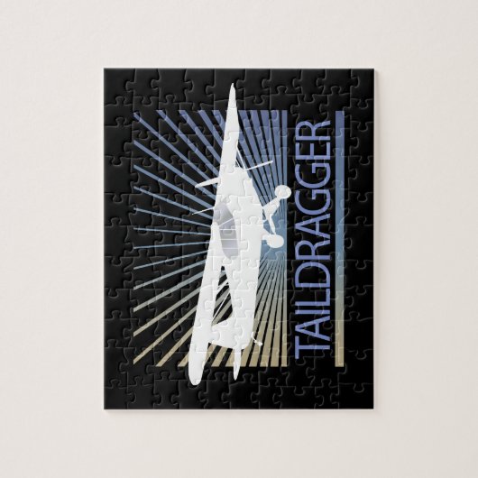 Taildragger-vliegtuig Legpuzzel (Verticaal)