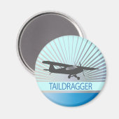 Taildragger-vliegtuig Magneet (Voorkant / Achterkant)