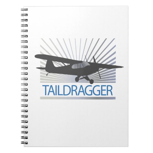 Taildragger-vliegtuig Notitieboek (Voorkant)