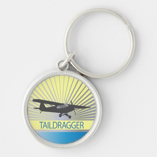 Taildragger-vliegtuig Sleutelhanger (Voorkant)