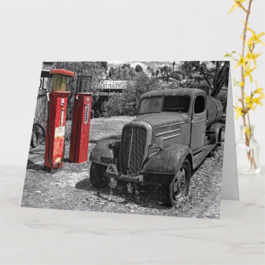 Tailem Bend Reuzen Verjaardagskaart Zuid-Australië Kaart (Gele Bloem)