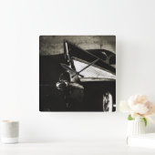 Tailfins - Chevy Wall Clock uit 1957 Vierkante Klok (Huis)