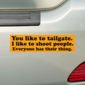 Tailgate Bumpersticker (Op auto)