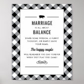 Tailgate Celebrate Black Weduwingshower Game Poster (Voorkant)