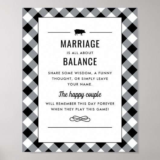 Tailgate Celebrate Black Weduwingshower Game Poster (Voorkant)