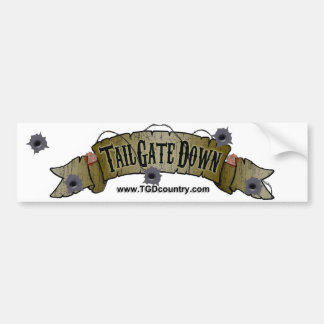 Tailgate Down Bumpersticker